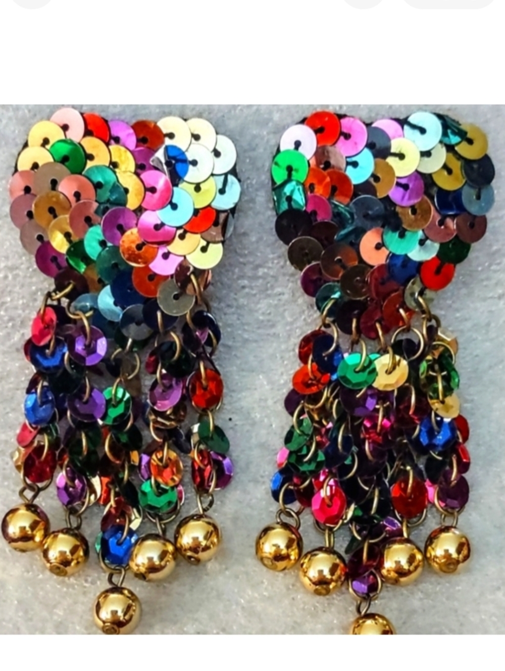 Dangle Disco Heart Earrings